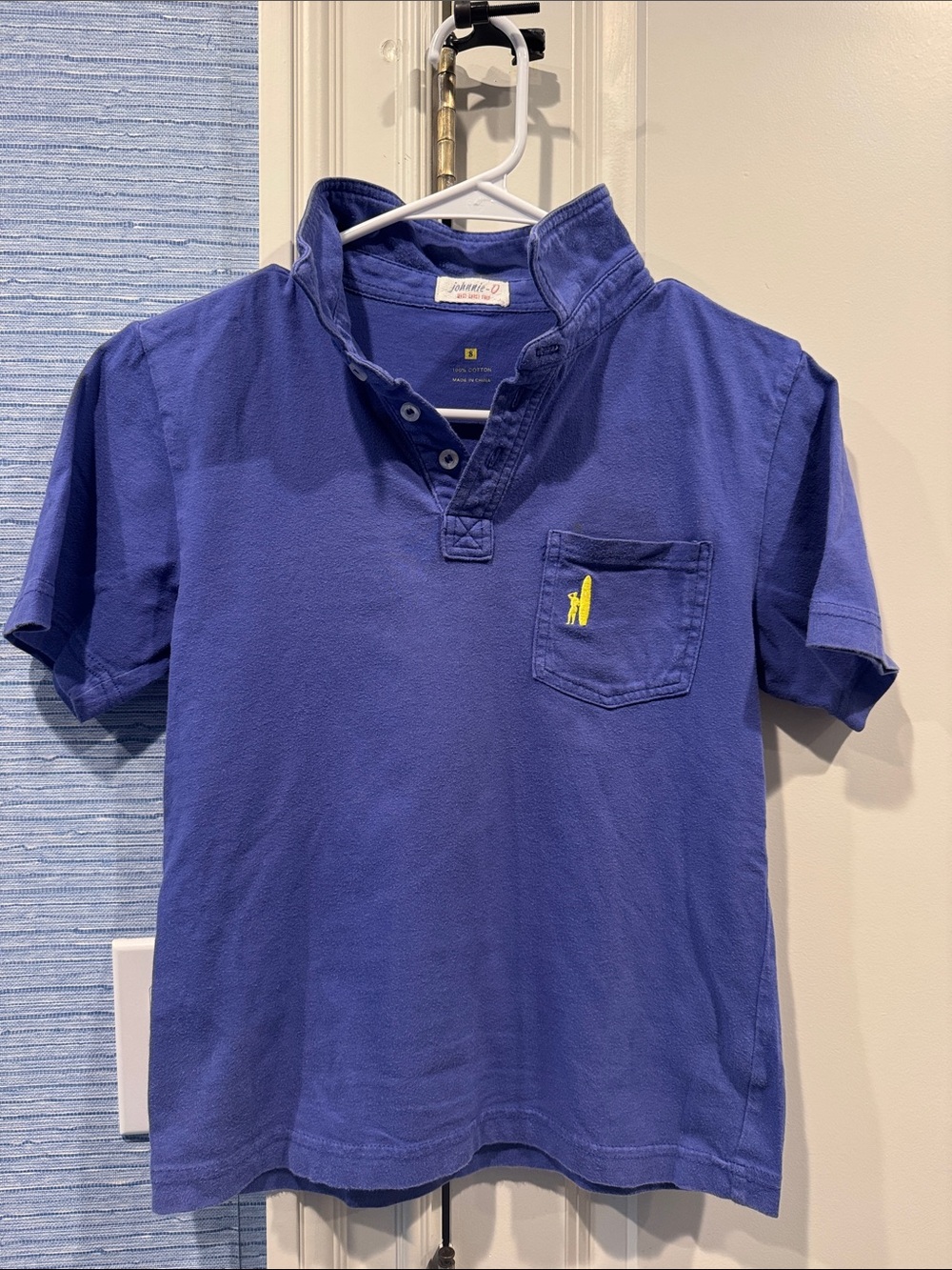 Johnnie-O Kids Blueberry Short-Sleeve Polo Shirt with Pocket